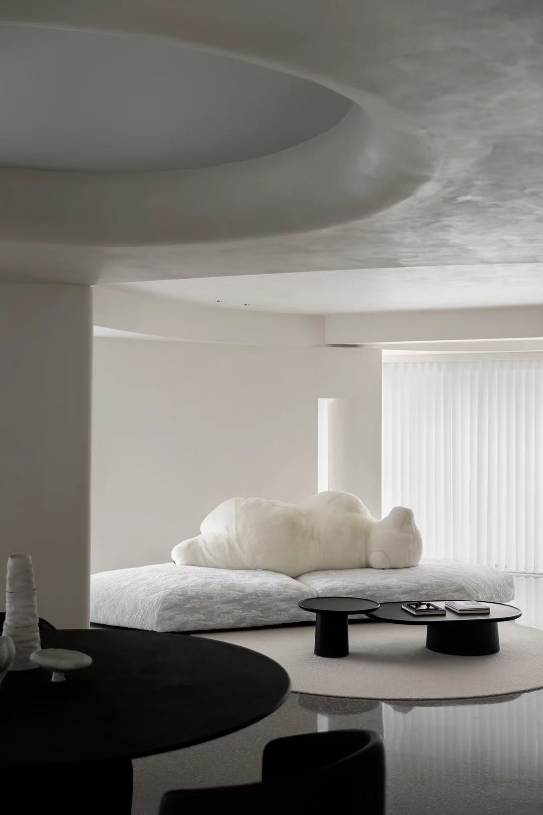 Canapé lounge modulable en bouclette effet nuage – Cloud Lounge