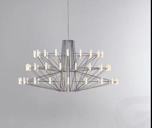 Atomic Grid Chandelier