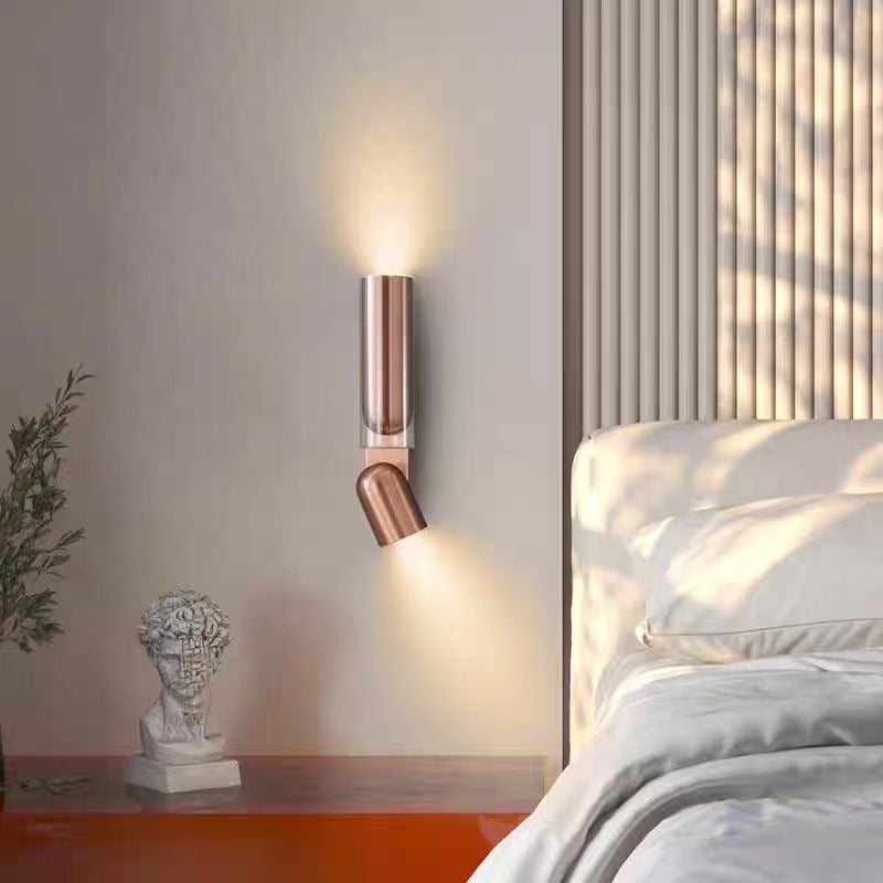Applique murale double faisceau en verre et métal – Dual Beam