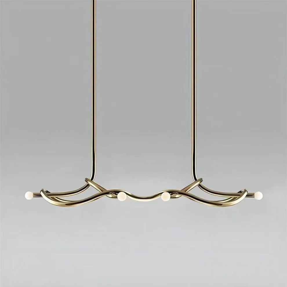 Suspension design en tubes de laiton entrelacés – Wave Line
