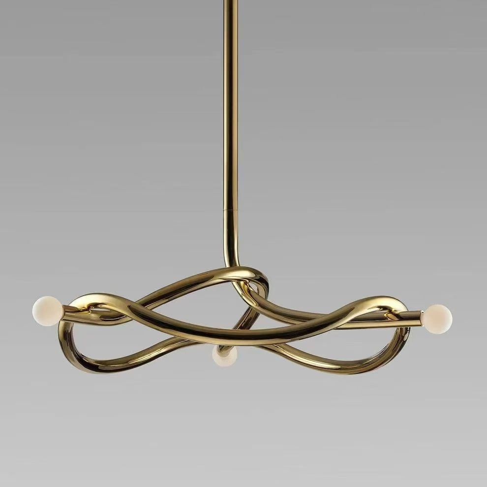 Suspension design en tubes de laiton entrelacés – Wave Line