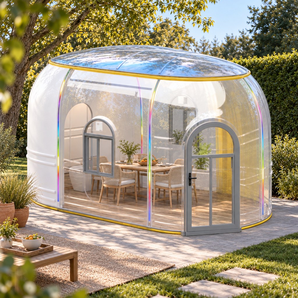 Capsule ovale transparente en polycarbonate