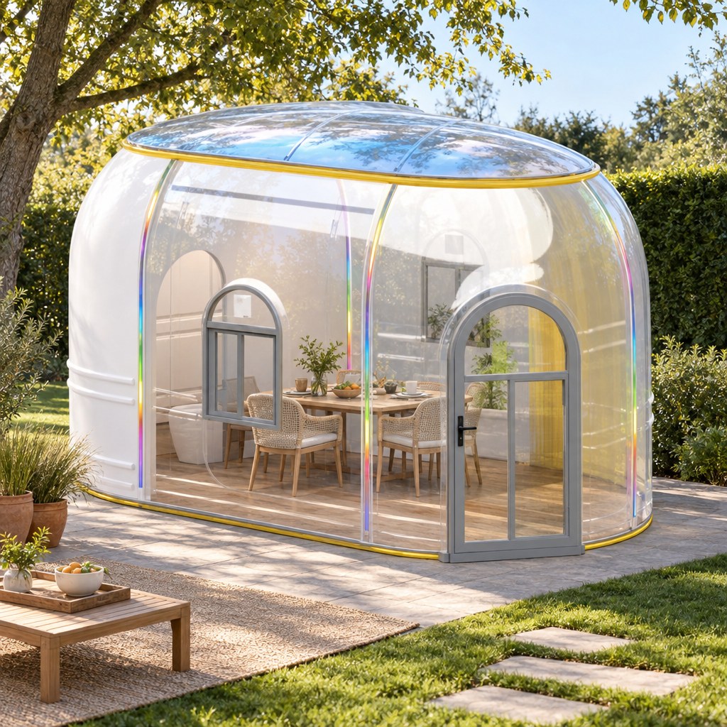 Capsule ovale transparente en polycarbonate