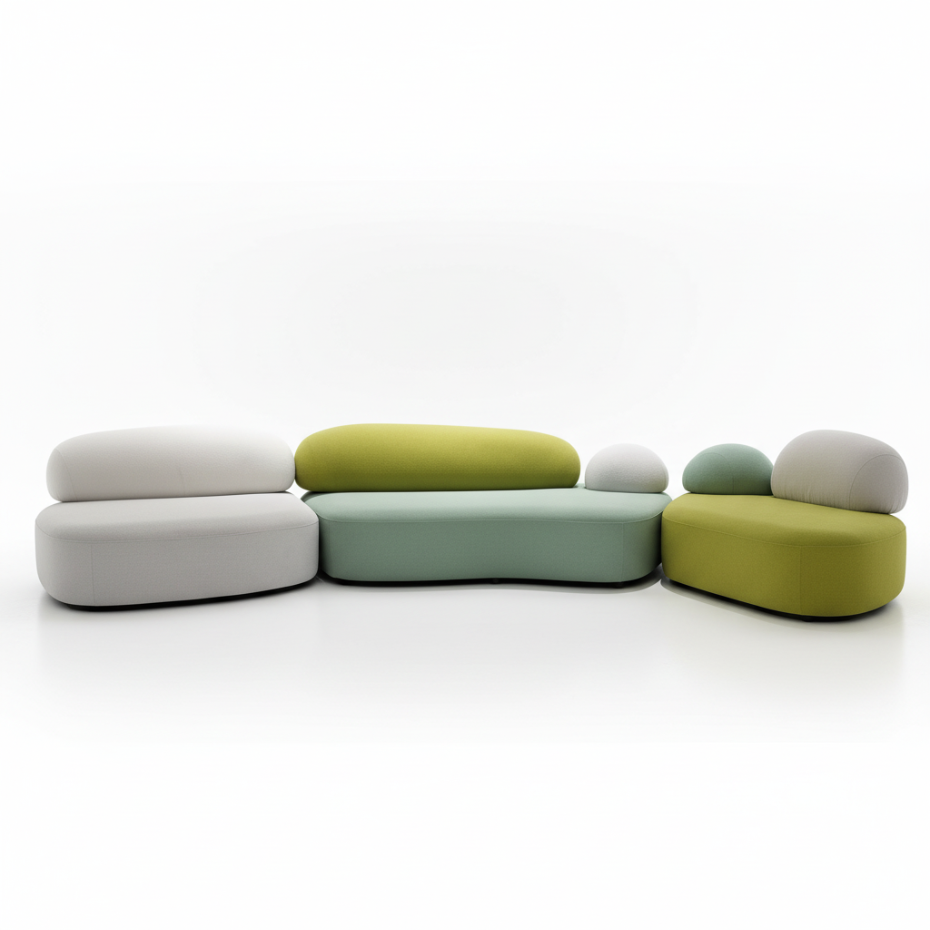 Pastel Modular Sofa – Tactile Opulence Collection