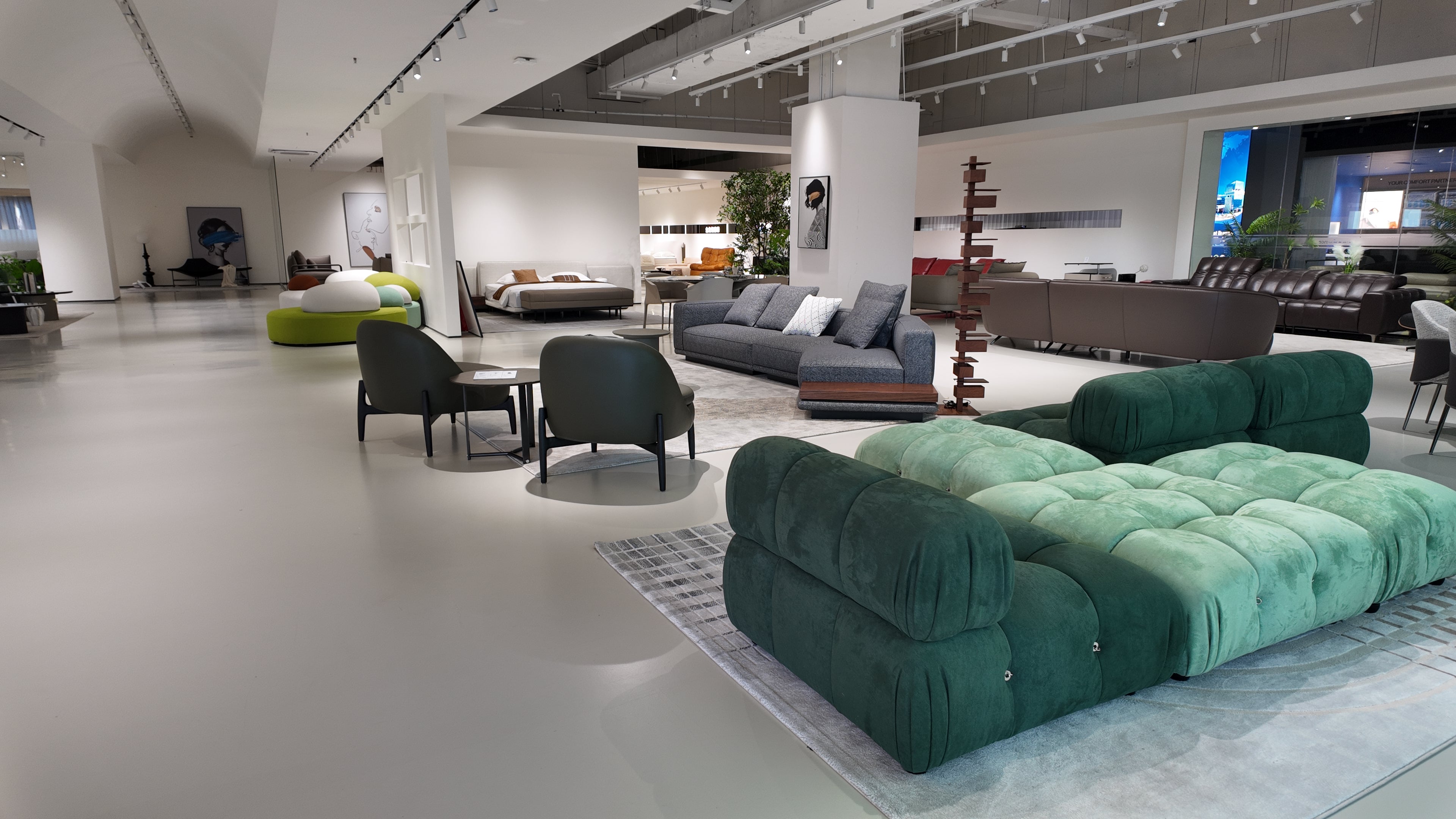 Green Modular Sofa – Tactile Opulence Collection