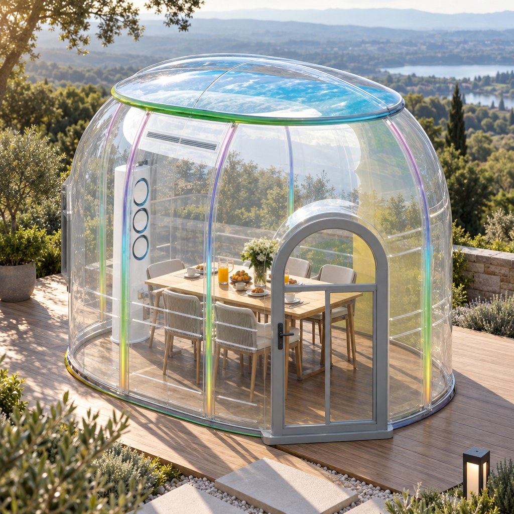 Capsule ovale transparente en polycarbonate