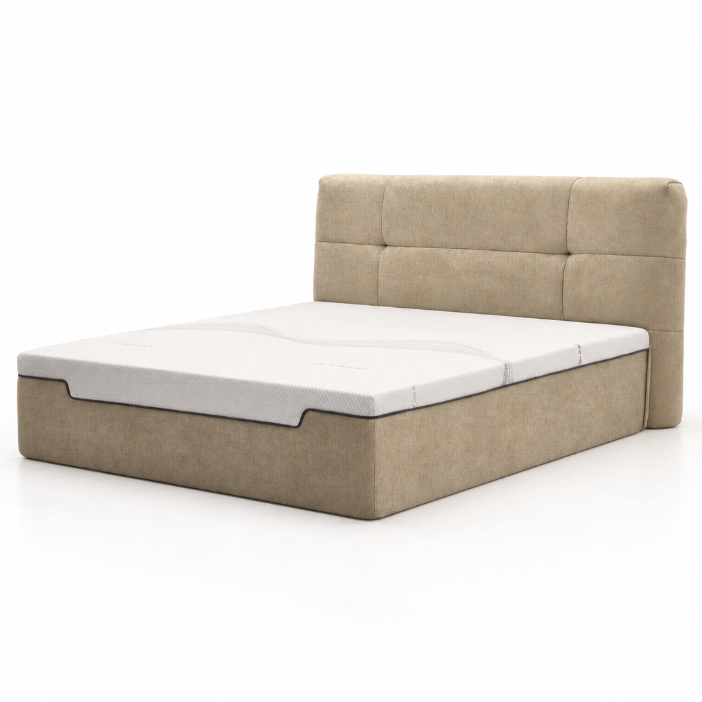 Lit capitonné en tissu YS7020 — vue 1
