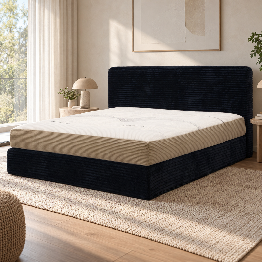 Lit rembourré en tissu côtelé YS7028 — vue 2