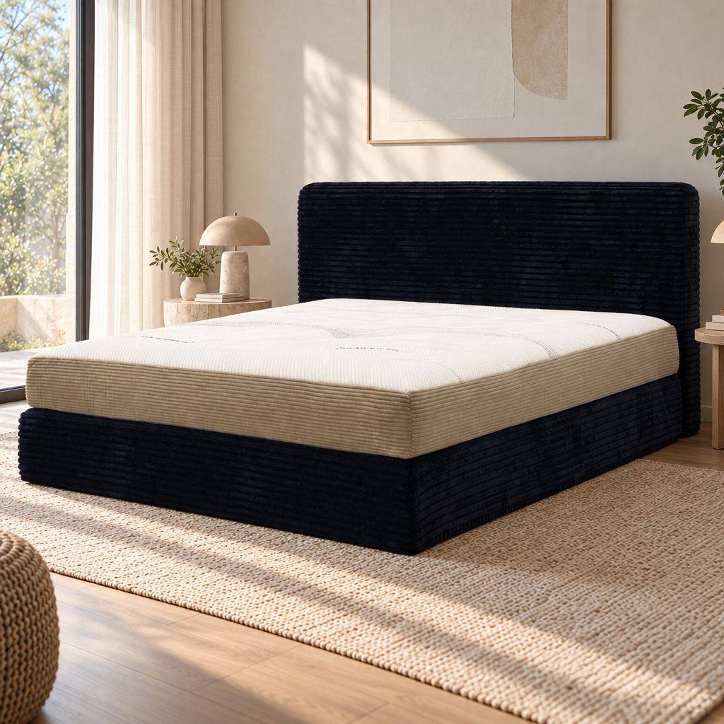 Lit rembourré en tissu côtelé YS7028 — vue 4