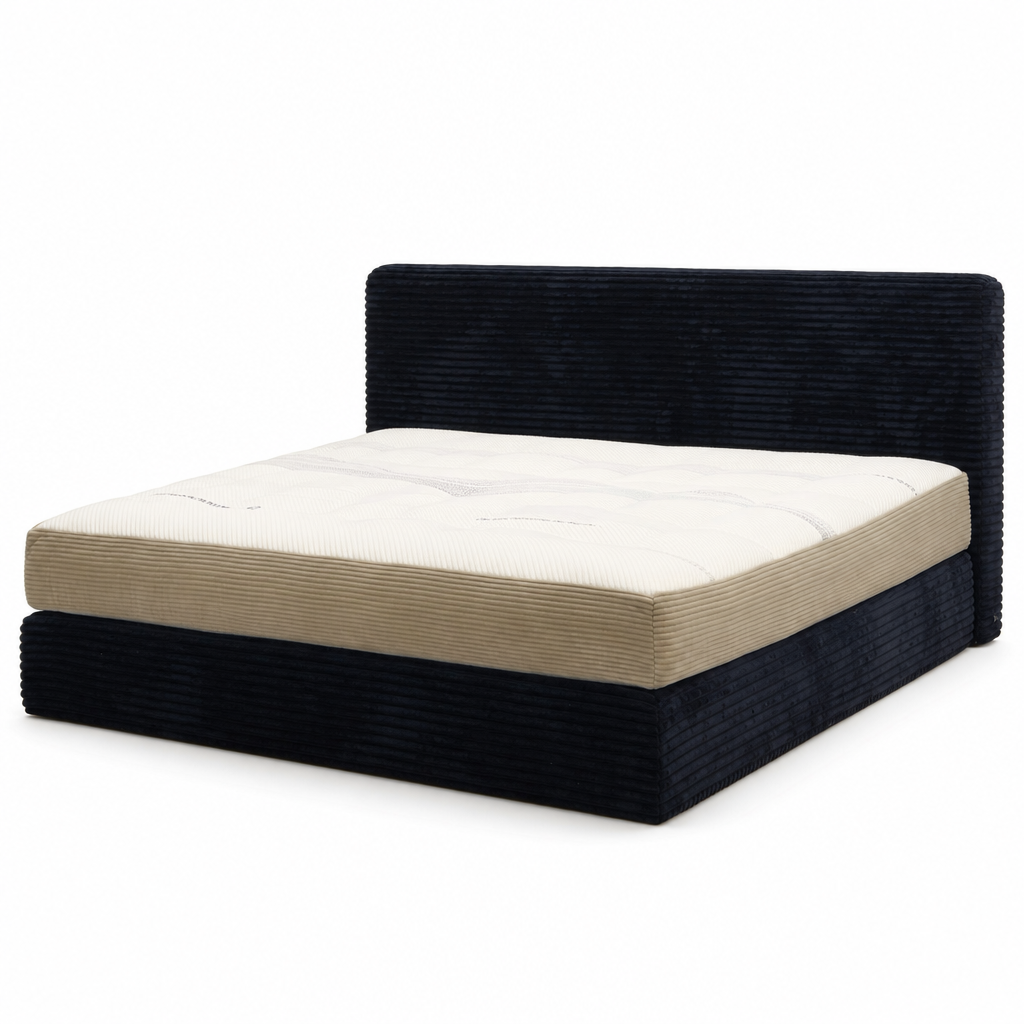 Lit rembourré en tissu côtelé YS7028 — vue 1
