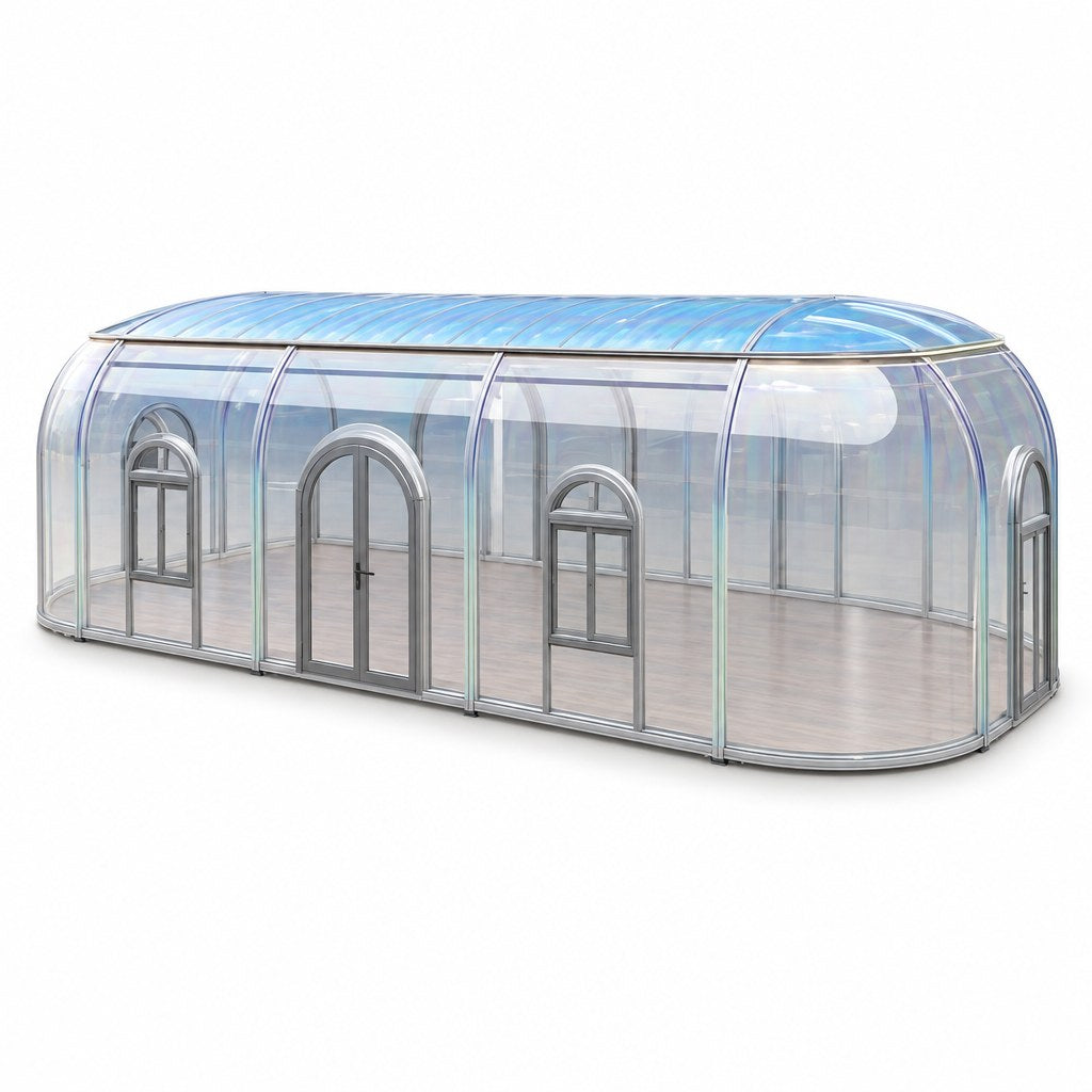 Capsule transparente d’hébergement